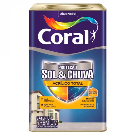CORAL ACR TOTAL SOL E CHUVA BRANCO 18LT LATA