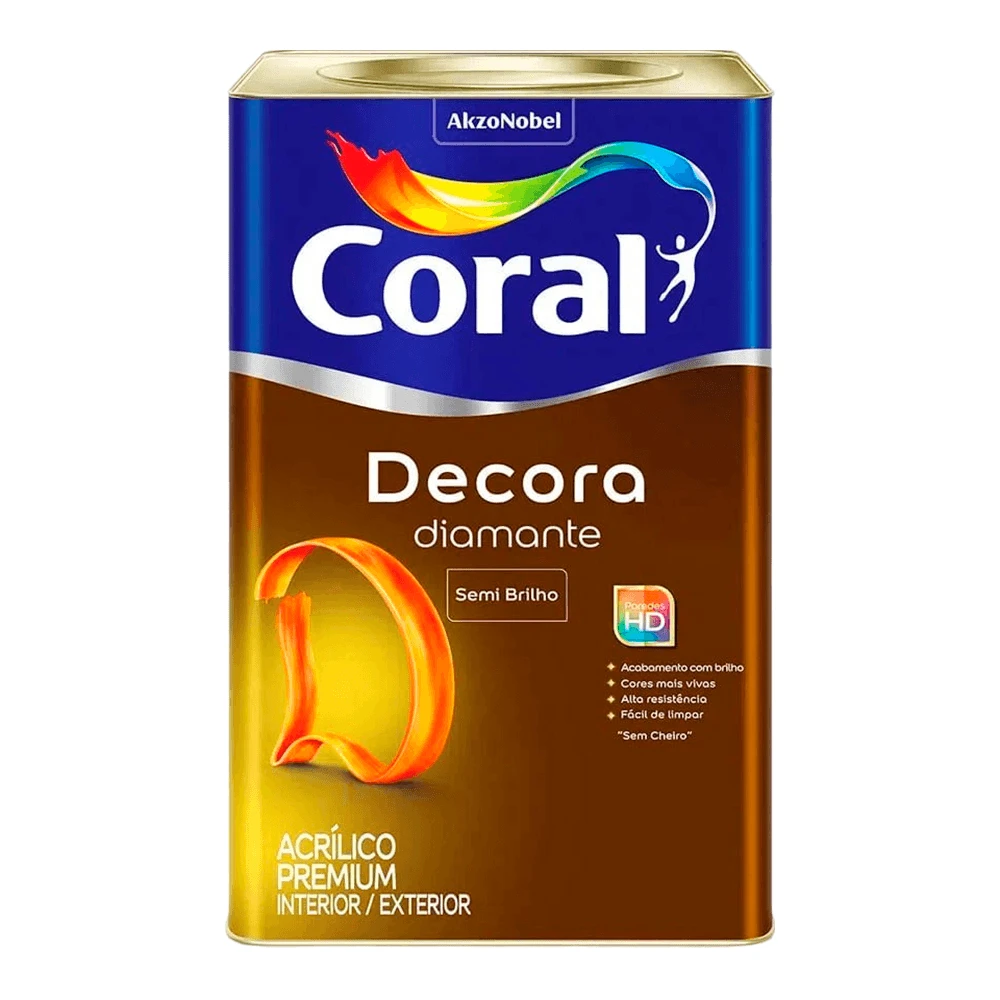 CORAL DECORA DIAMANTE BRANCO SB 18LT LATA