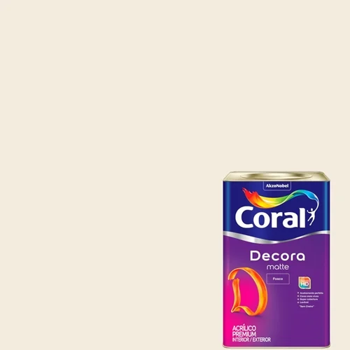 CORAL DECORA MATTE BRANCO FO 18LT LATA