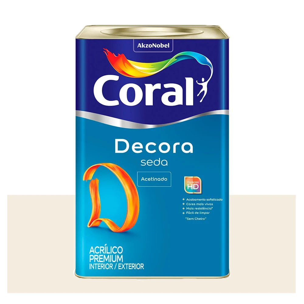 CORAL DECORA SEDA BRANCO AC 18LT LATA