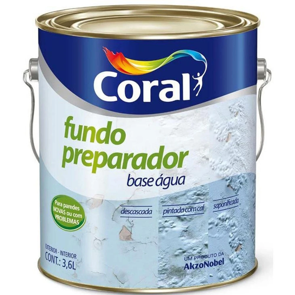 CORAL FUNDO PREPARADOR INCOLOR 3 6LT GALAO