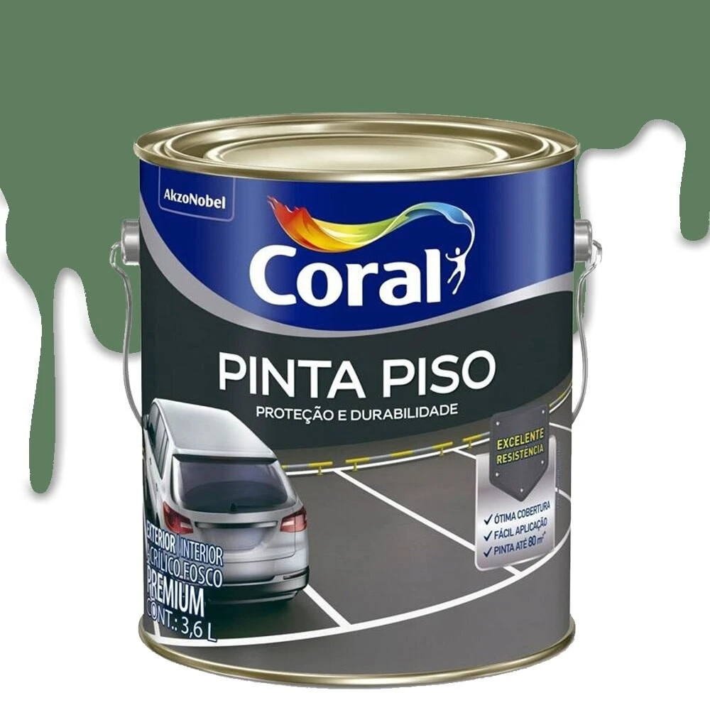 CORAL PINTA PISO VERDE QUADRA 3 6LT GALAO