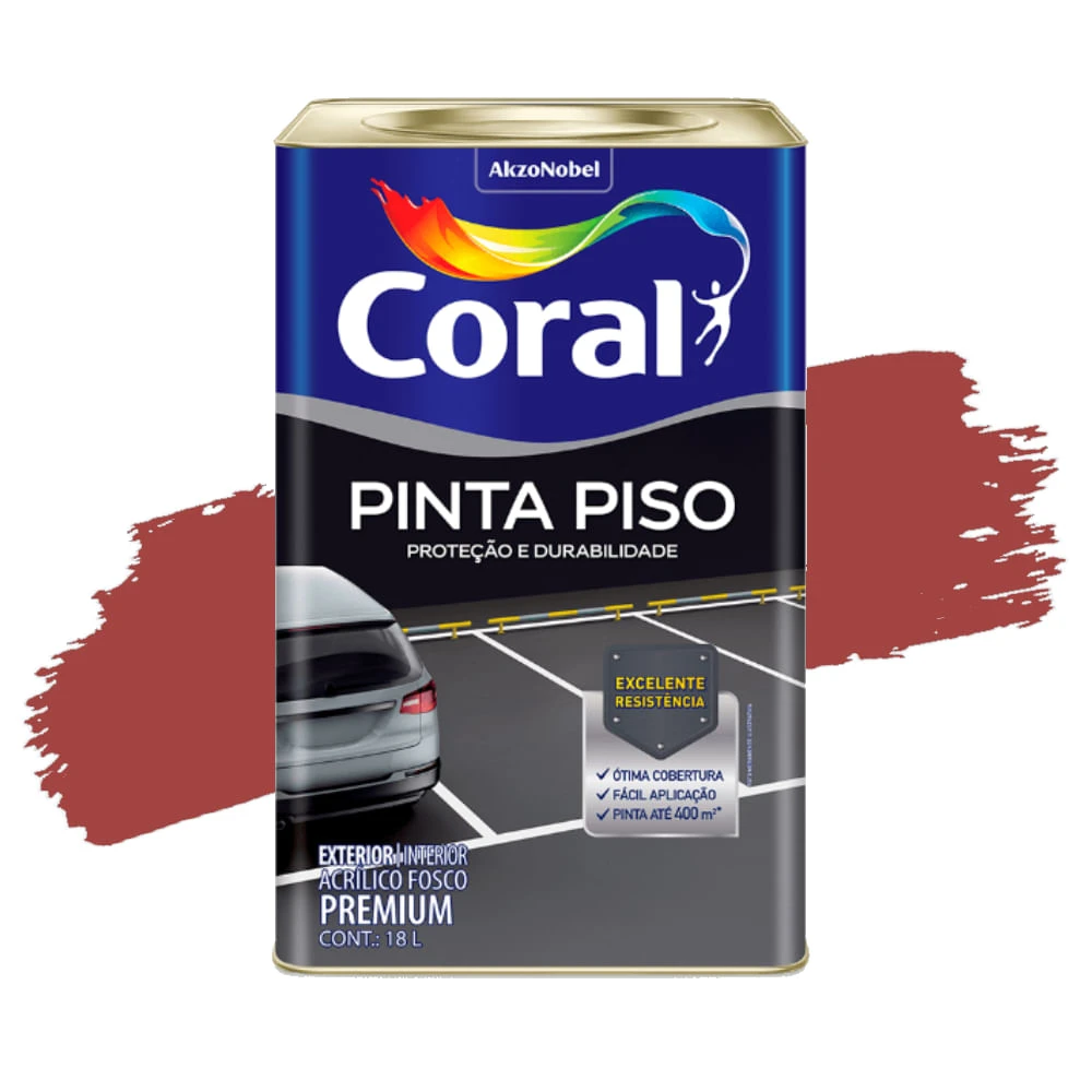 CORAL PINTA PISO VERMELHO SEGURANCA 18LT LATA