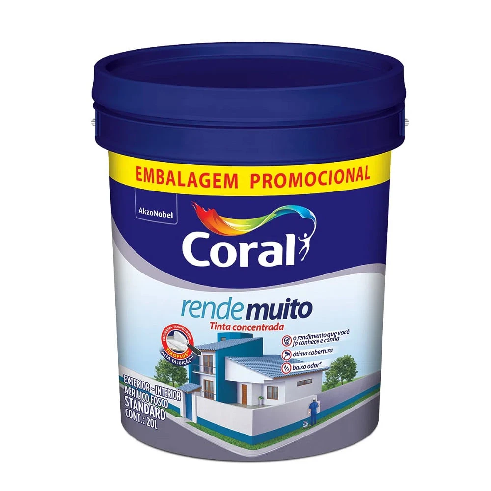 CORAL RENDE MUITO BRANCO NEVE BALD 20LT LATA