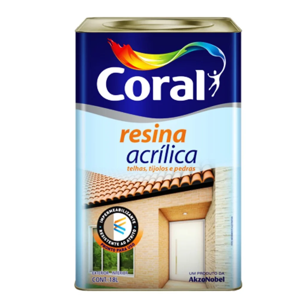 CORAL RESINA ACR SOLVENTE INCOLOR 18LT LATA