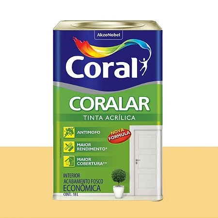 CORALAR ACR AMARELO CANARIO 18LT LATA