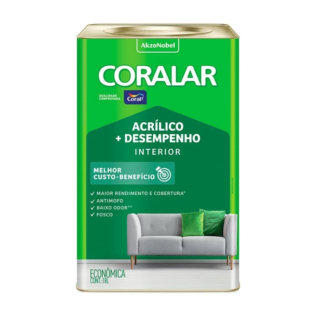 CORALAR ACR PALHA 18LT LATA
