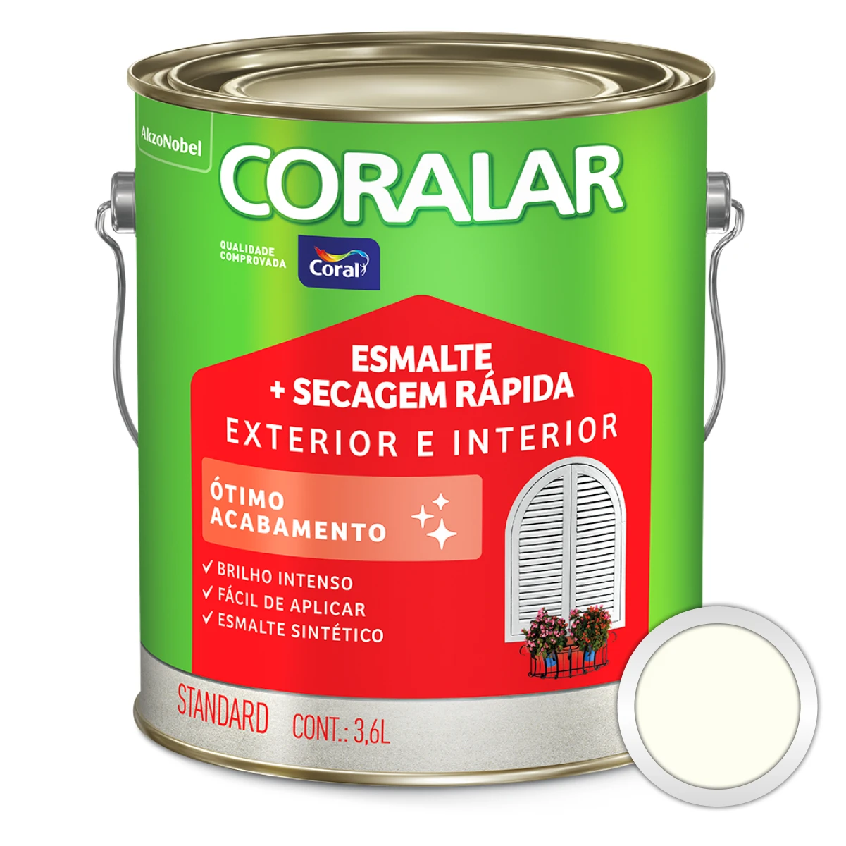 CORALAR ESM BRANCO AC 3 6LT GALAO