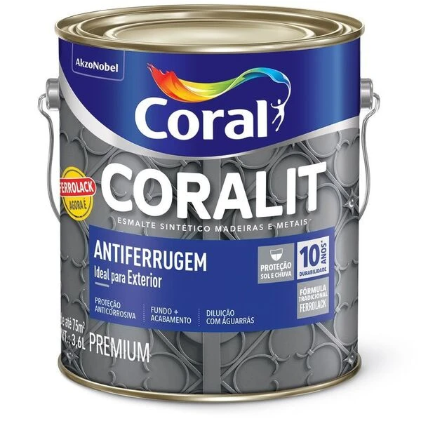 CORALIT FERROLACK PLATINA 3 6LT GALAO