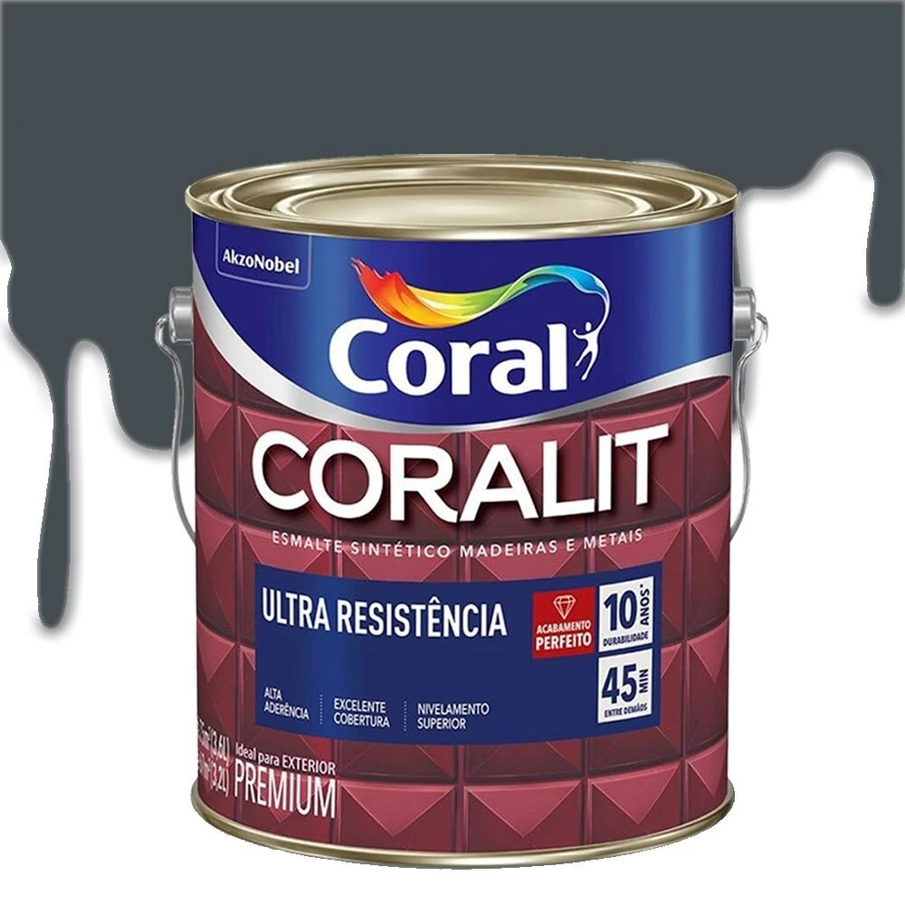 CORALIT ULTRA RESIS CINZA ESCURO AB 3 6LT GALAO