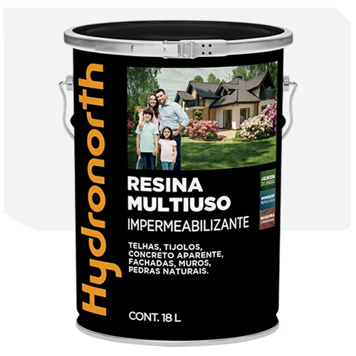 RESINA HYDRONORTH BRANCA 18LT LATA